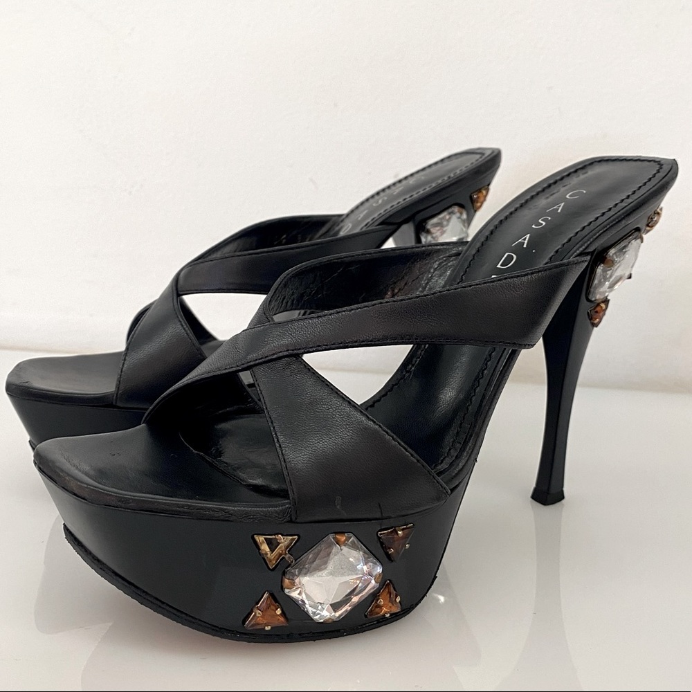 Casadei Embelished Platform Sandals